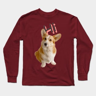 Hi Dogy Colour T-shart Design Long Sleeve T-Shirt